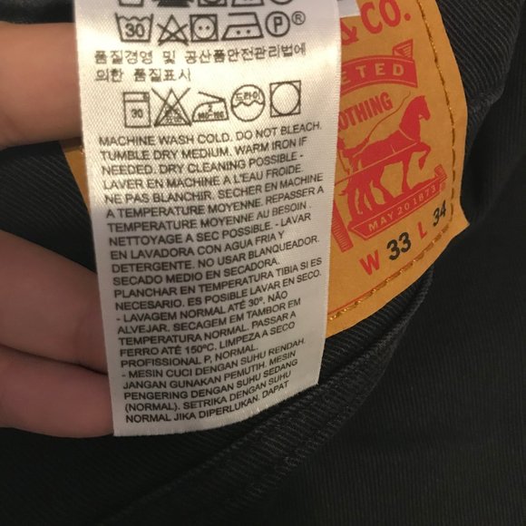 Levi's Men's 514 Black Jeans - Picture 13 of 13